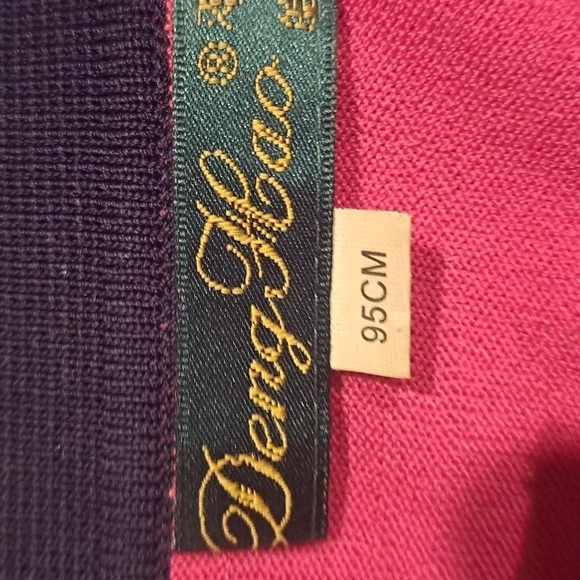 DENG HAO DESIGNER LIGHTWEIGHT PINK & BLUE KNIT DRESS - Picture 8 of 8